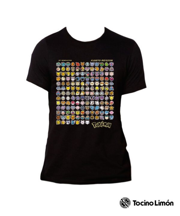 Playera Pokemon Kanto