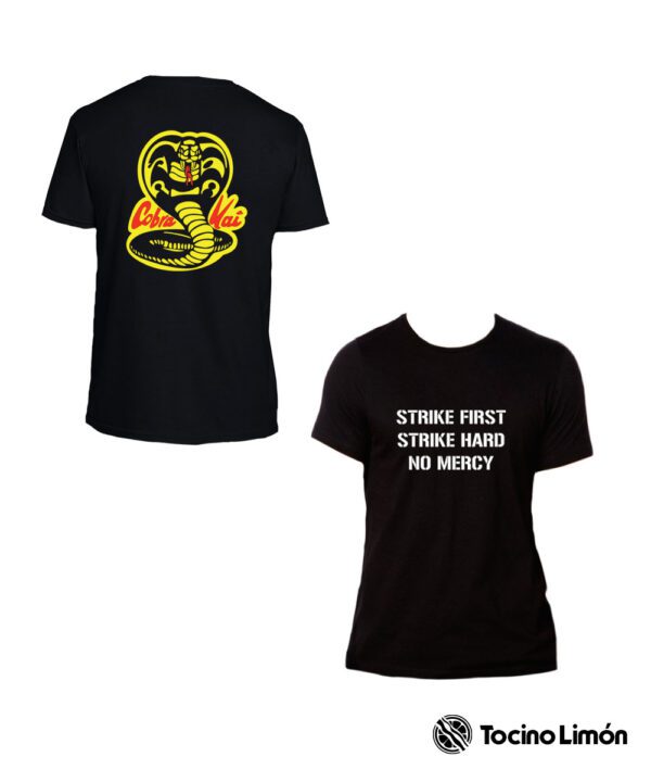 Playera "Strike Hard" Cobra Kai